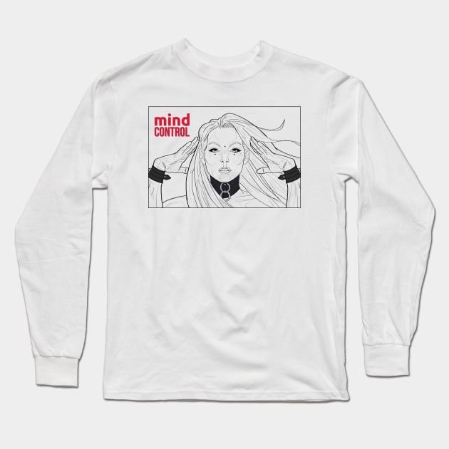 MIND CONTROL Brainwashing Long Sleeve T-Shirt by andres uran